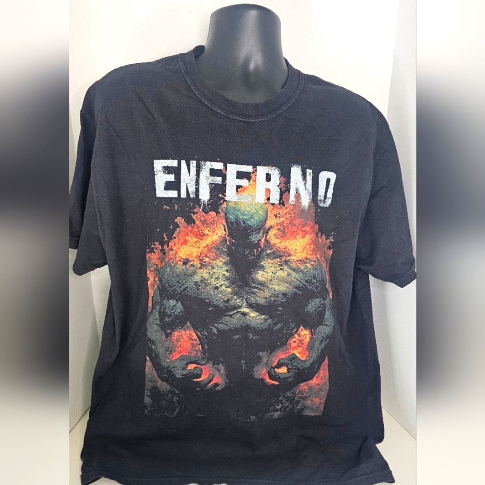 Mens XL Enferno The Fire Within Graphic Tee